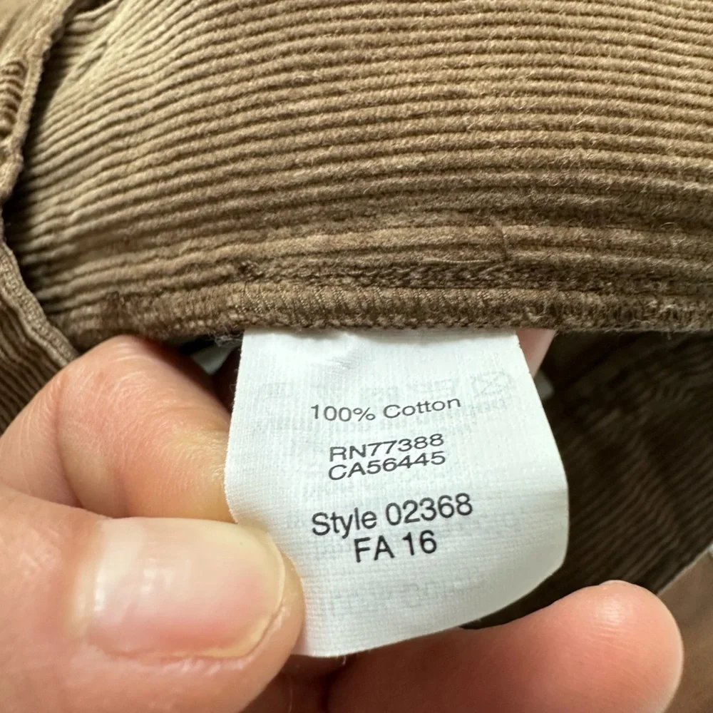 J. Crew Brown Corduroy Pants Classic Style